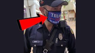 Officer Daniel Ubeda : Miami cop spotted wearing pro-Trump mask near voting site will be disciplined