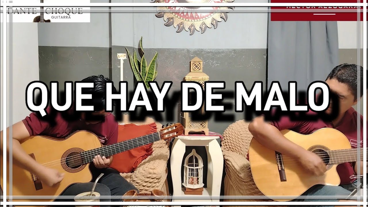 Que hay de malo. Por Héctor Alzogaray(Voz y guitarra) y Dante Choque (Guitarra) 