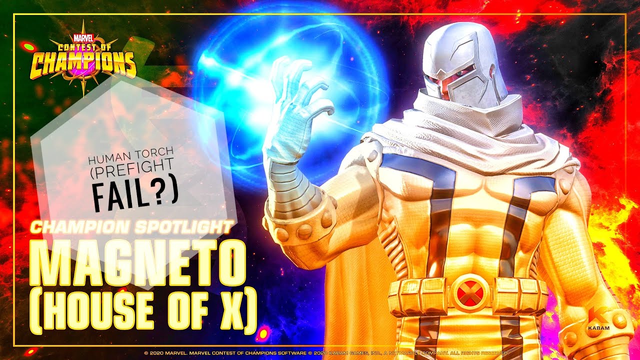 Human Torch vs Map 7 Magneto House of X (White Mags) Mini Boss