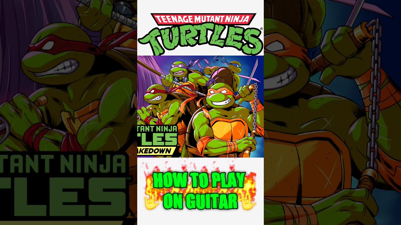 How to Play the Teenage Mutant Ninja Turtles Theme — Guitar with Tabs 