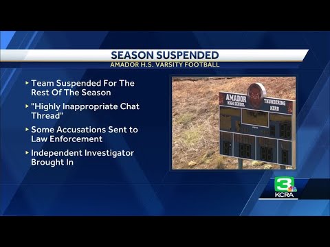 Amador High School varsity football out for rest of season after 'highly inappropriate group chat...