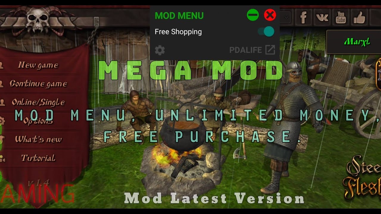 New Mod Steel And Flesh 2 New Lands Mod Menu