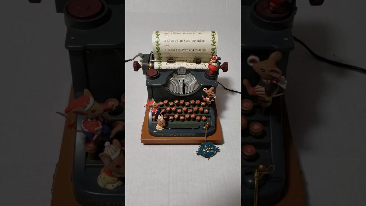 Testing Typewriter Music Box
