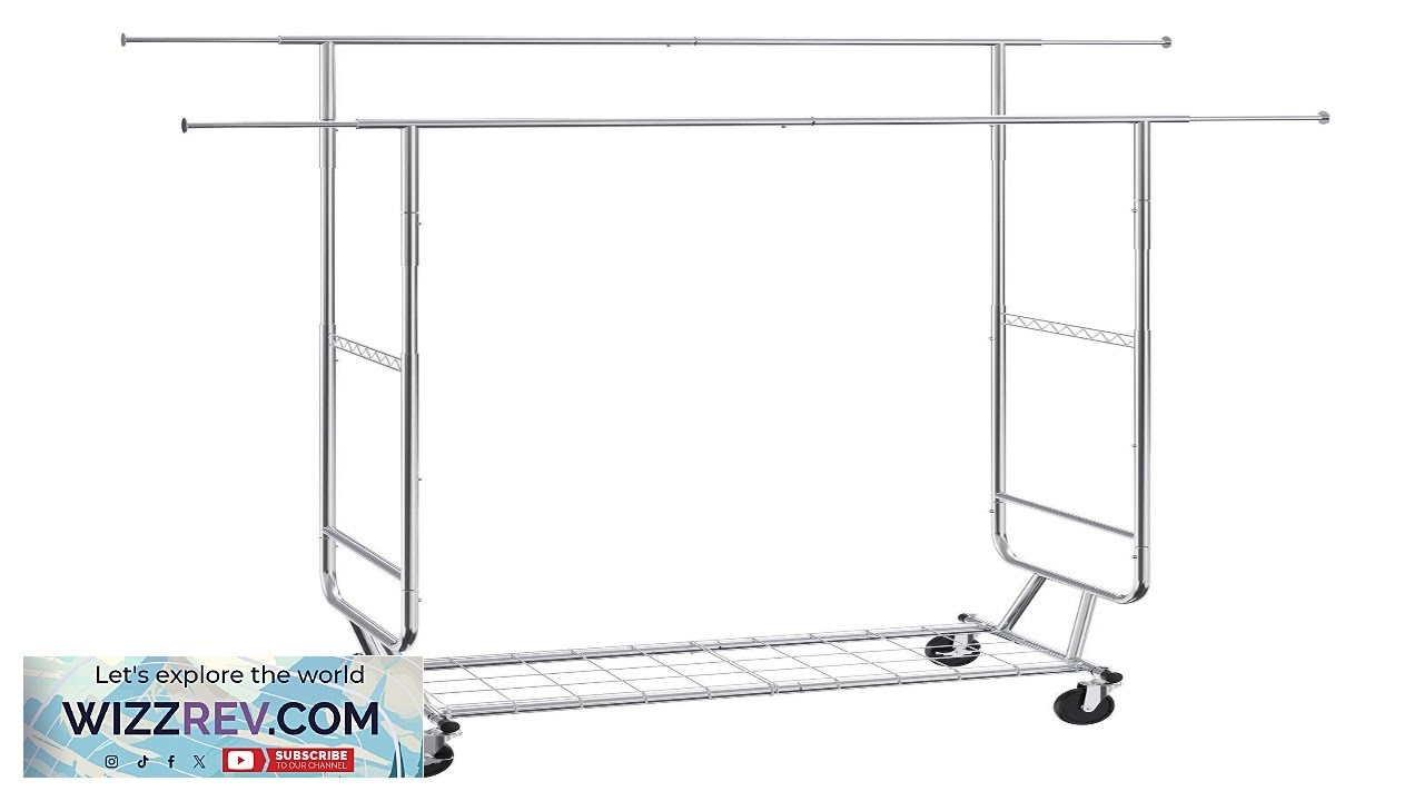 Обзор прочной вешалки для одежды VEVOR с двумя штангами