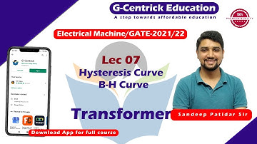 Lec 07 Hysteresis Curve B-H Curve || Transformer || GATE