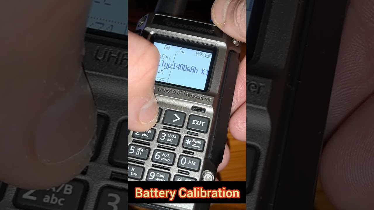 Quansheng K1(8) flashing F4HWN 4.3.2, Chirp and Battery calibrating