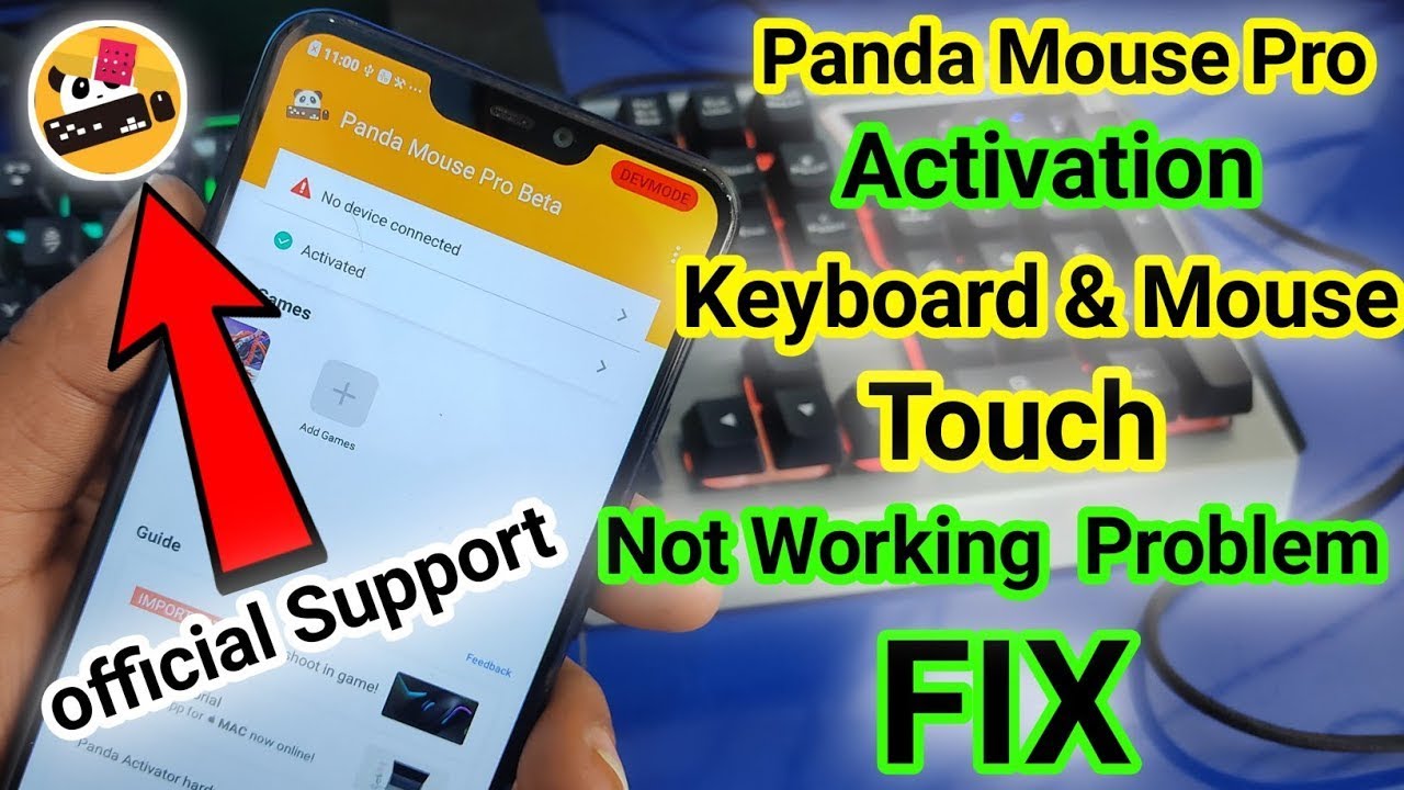 Official Support | Panda Mouse Pro Singal Mobile Activation | Touch Keyboard & Mouse Problem  FIX
