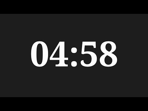 4 Minutes 58 Seconds Countdown Timer
