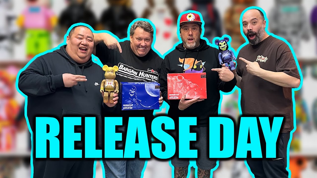 Release Day Mattel MOTU Greg Mishka Storage Wars HE MAN SKELETOR ACTION FIGURES BearBrick