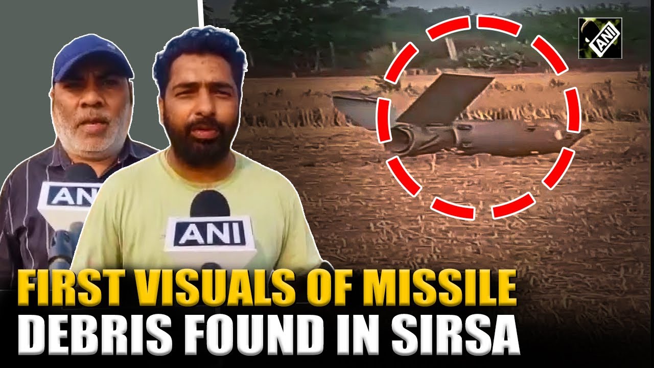 First visuals of missile debris found in Sirsa, Haryana; Eyewitness narrates moment of impact story