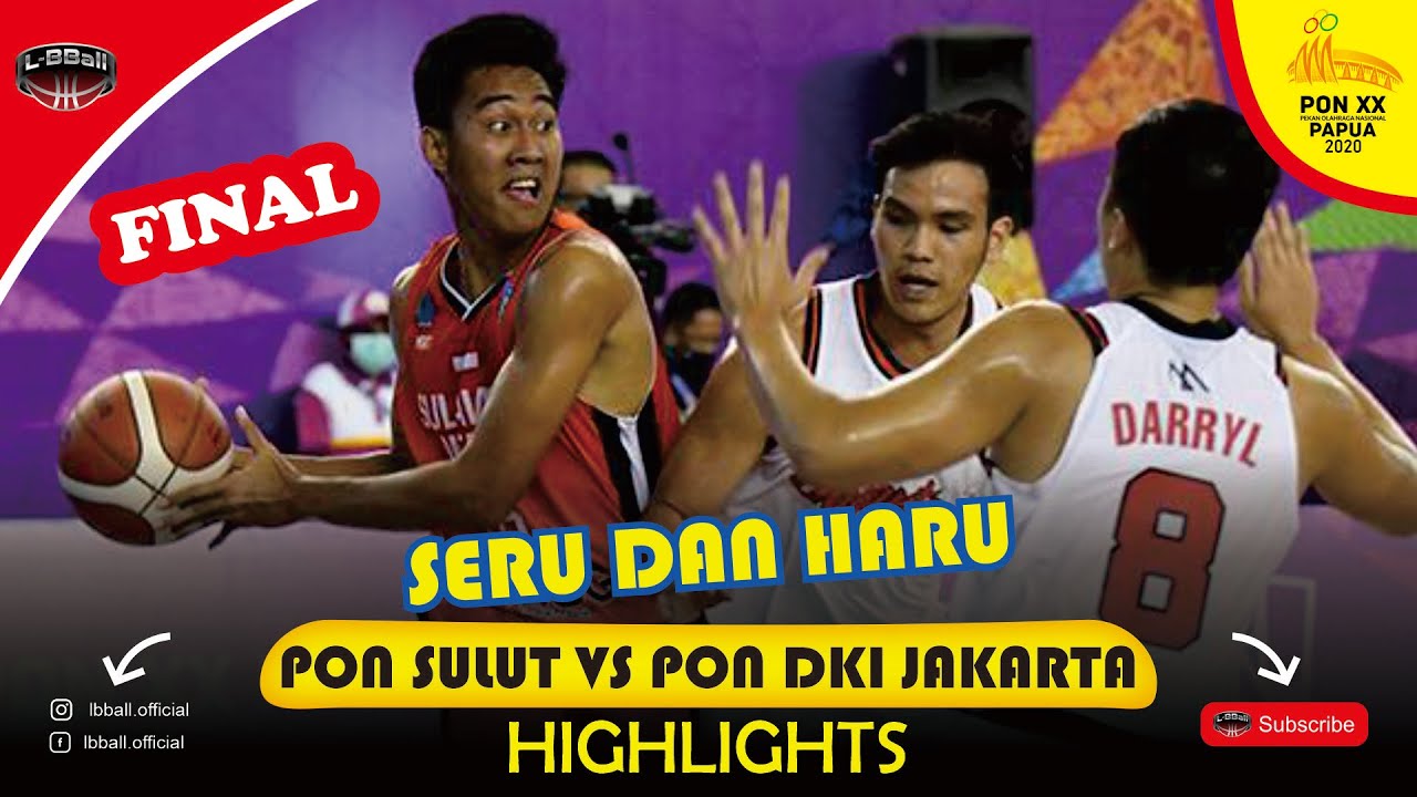 BIG MATCH FINAL PON PAPUA XX BASKET/ PON DKI JAKARTA VS PON SULUT BERLANGSUNG SERU DAN HARU!