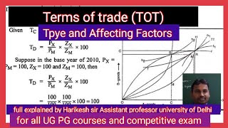Terms of Trade (व्यापार की शर्तें  ) type of TOT || factors of affecting|| full explained.