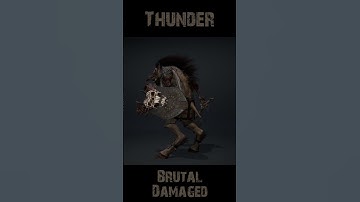 Thunder Brutal Damaged 360 #character #rogerkint #3d #animation #gaming #unity #unreal #thunder
