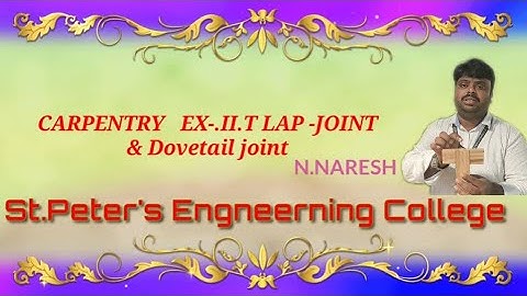 CARPENTRY T-LAP JOINT