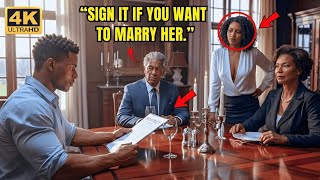 She Made a Black Single Dad Sign a Prenup Because He Was Poor… Unaware of His $10M Inheritance