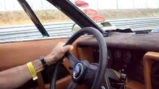 short Maserati Khamsin on track ride