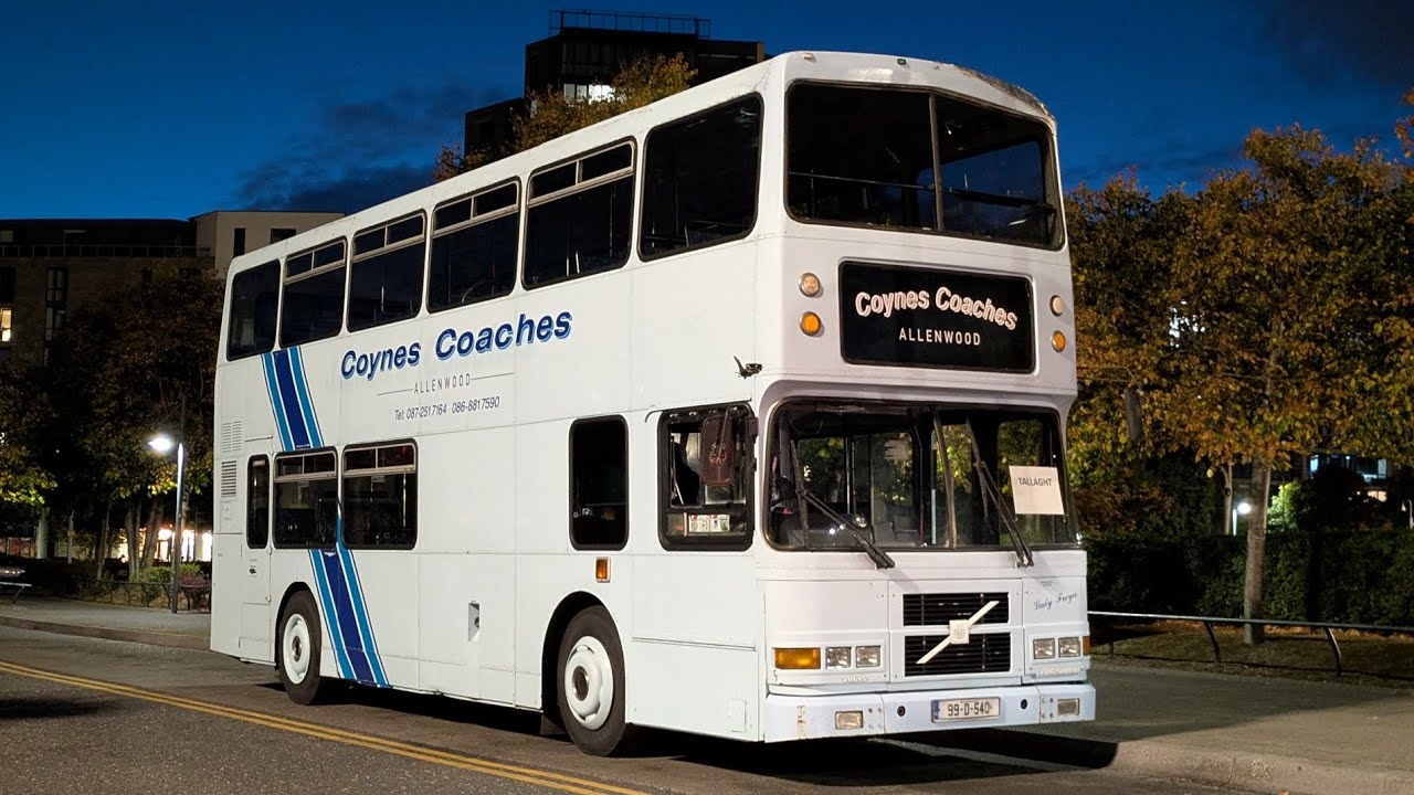 | Coynes Coaches | 99-D-540 | Volvo Olympian | RV540 | Luas replacement | to redcow luas