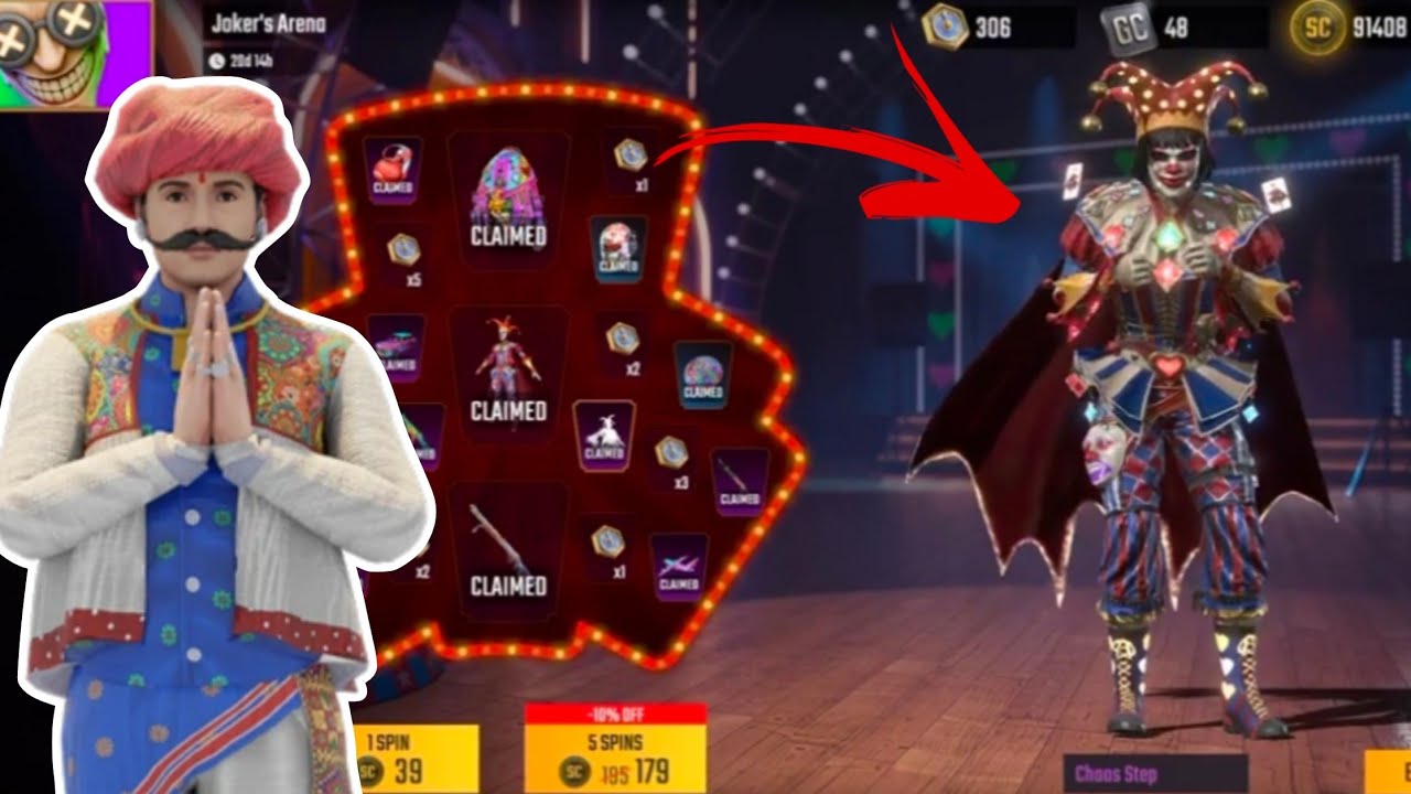 Scar Fall 2.0 joker bundel spin event leaked 😯 and rewards leaked | 