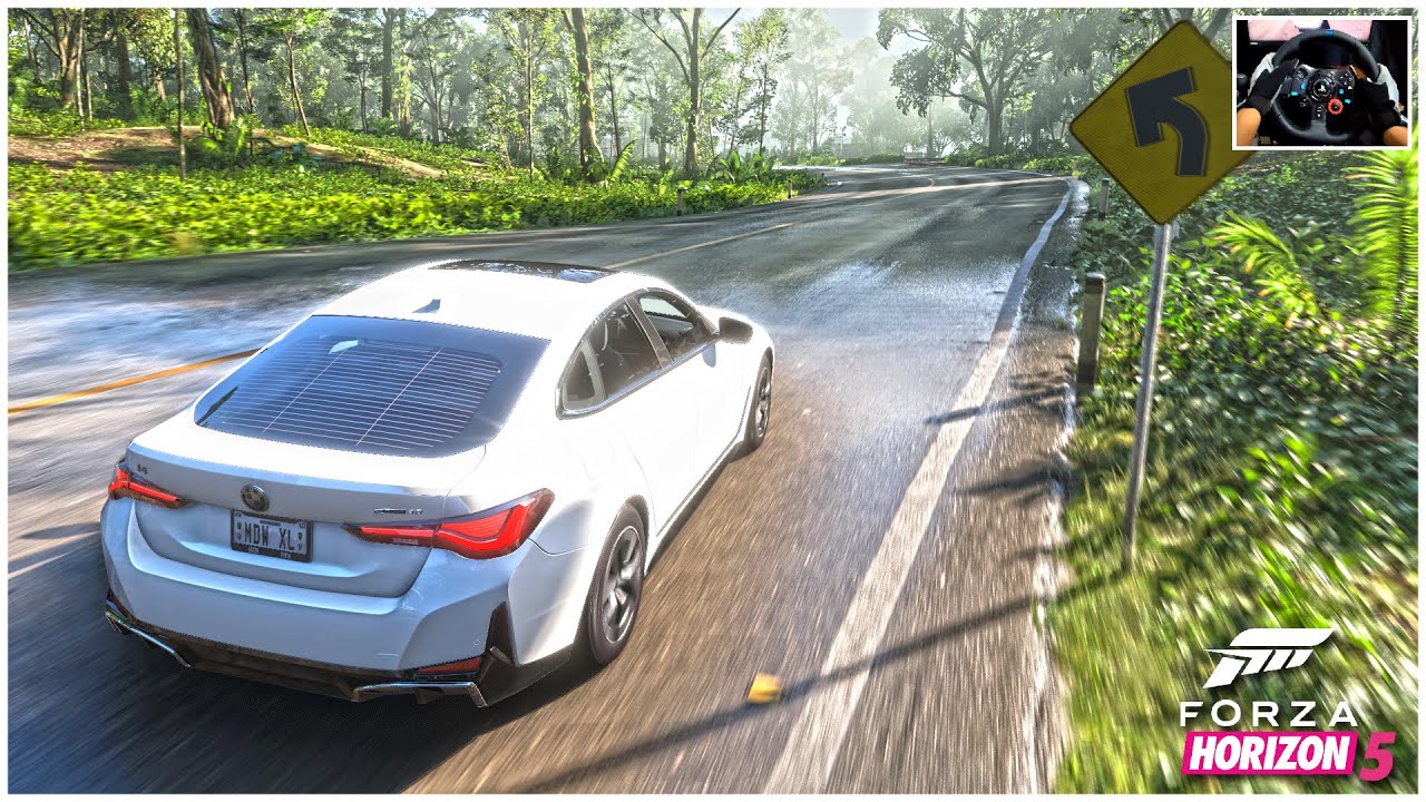 2022 BMW I4 EDRIVE40 | 335hp | Logitech G29 | Forza Horizon 5 - YouTube