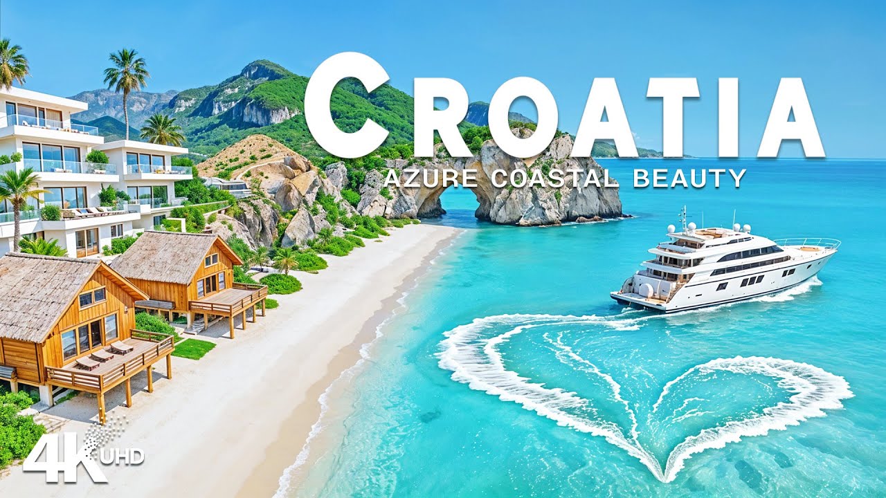 [4K] Croatia 2026 🇭🇷 Iconic Coastal Views & Turquoise Seas with Deep House Chill Beats