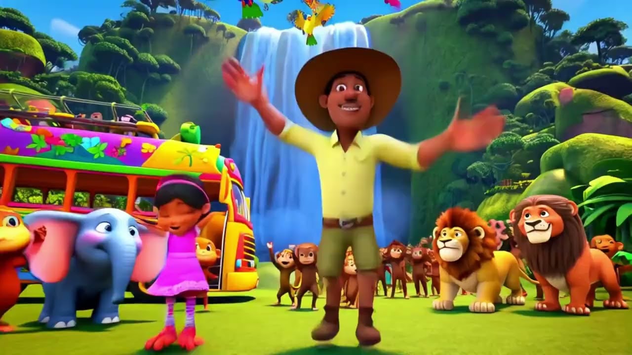 "The Wheels on the Bus – Jungle Trek" 🌴🐒