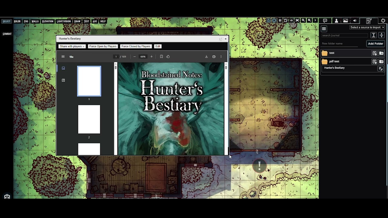AboveVTT Bite Size Tutorials - Embed PDF in Journal