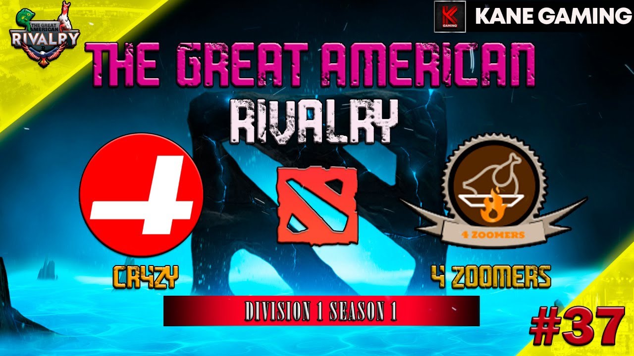 (CR4ZY vs 4 ZOOMERS) THE GREAT AMERICAN RIVALRY [DOTA LIVE°]