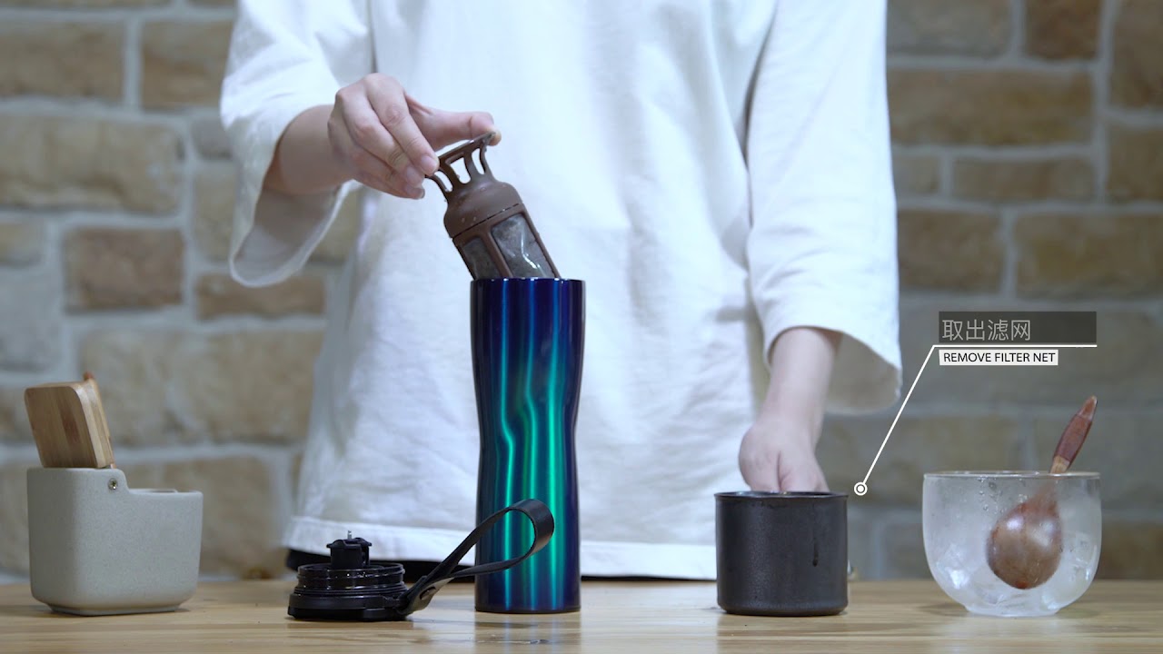 How to make cold coffee? Xiaomi Kiss Kiss Fish Vacuum bottle help you
