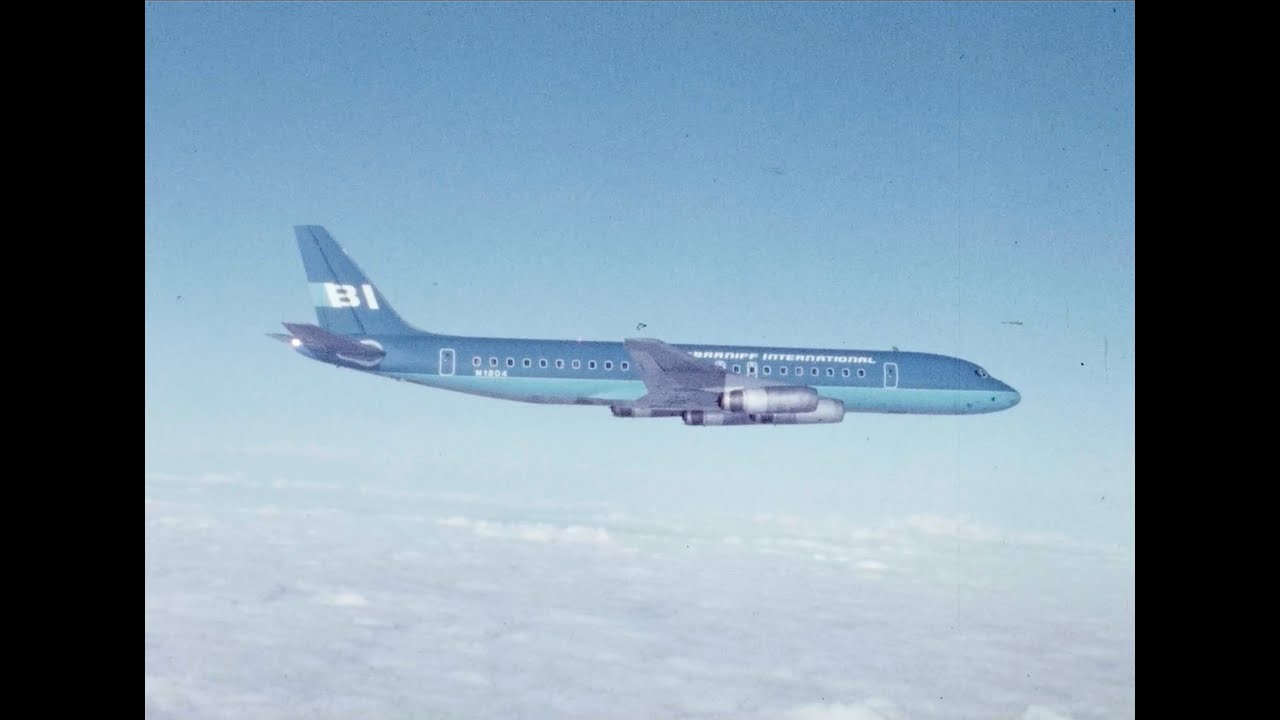 Braniff McDonnell Douglas DC-8-62 N1804 Two Tone Color Scheme Air