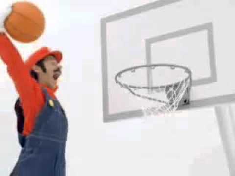 マリオバスケ3on3 CM ～ナインティナイン～ - YouTube