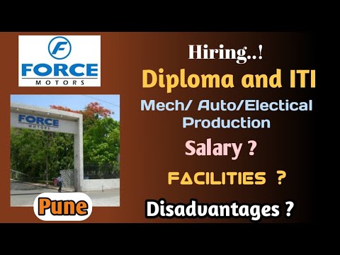 Force Motors Hiring Diploma and ITI candidates | Akurdi  Pune |