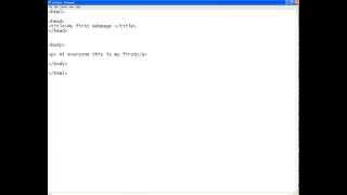 Website Tutorial Part 1: Create your First Web Page