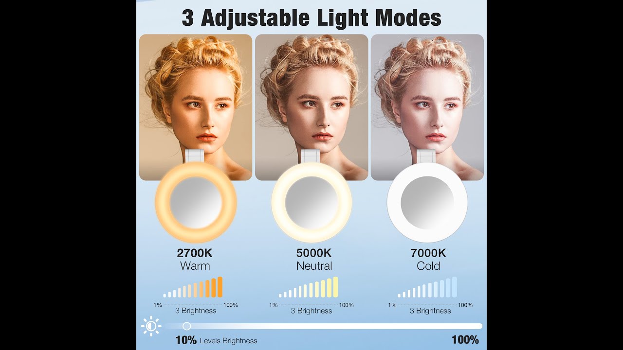 ✨ The Foldable LED Mirror You’ll Want in Every Gift Box | Perfect for Makeup & Night Photography 💄📸