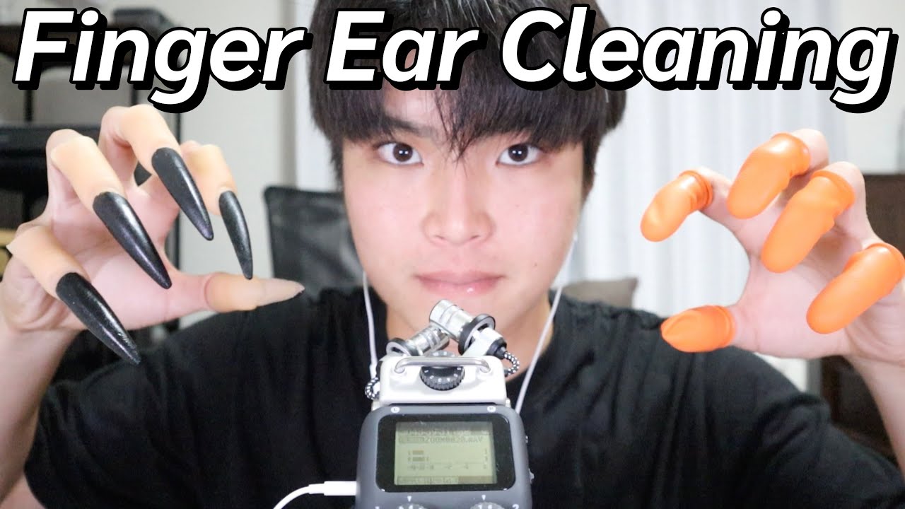 【ASMR】絶対に眠れる！音圧強めの指耳かき💅💤【SUB】Absolutely sleepable! Finger Ear Cleaning with stronger sound pressure