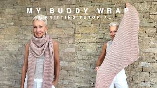 My Buddy Wrap - free pattern on Ravelry - knitting tutorial