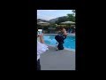 Girl Gets Pushed Into The Pool During Her Quarantine Prom