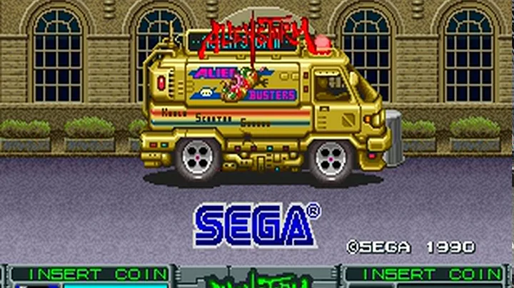 Alien Storm (Sega 1990)  Attract Mode 60fps