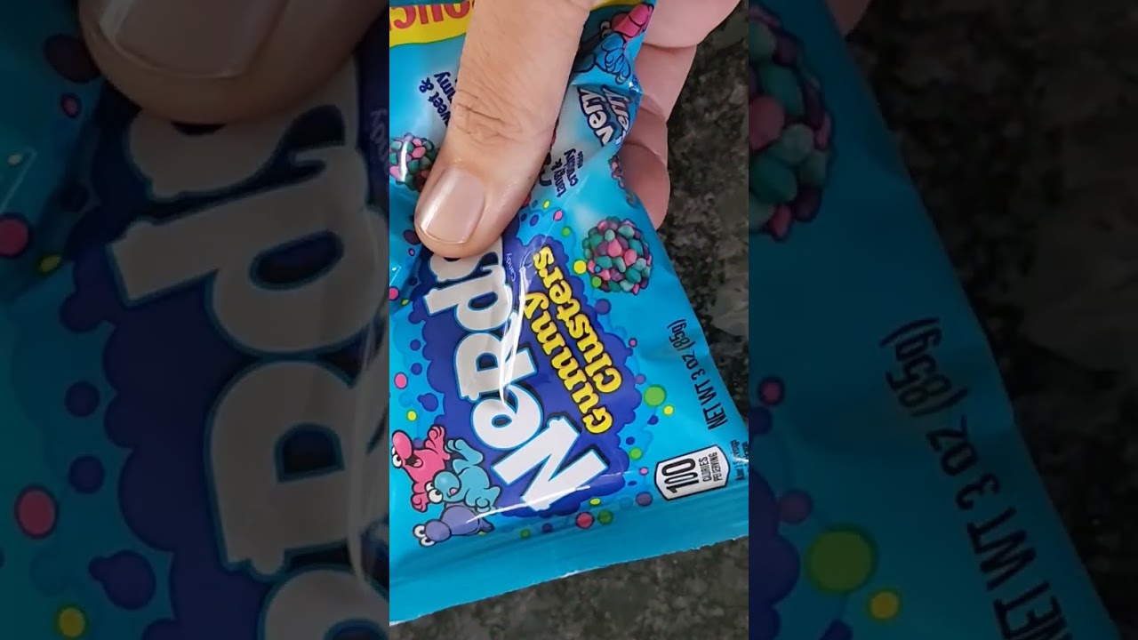 Satisfying Asmr unboxing 🍬 🍫 🍭 nerds gummy clusters #lollipops #asmrcandy #candyeating #sweets