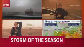 Team Coverage: Wall of dust hit the Valley followed by downpour of rain