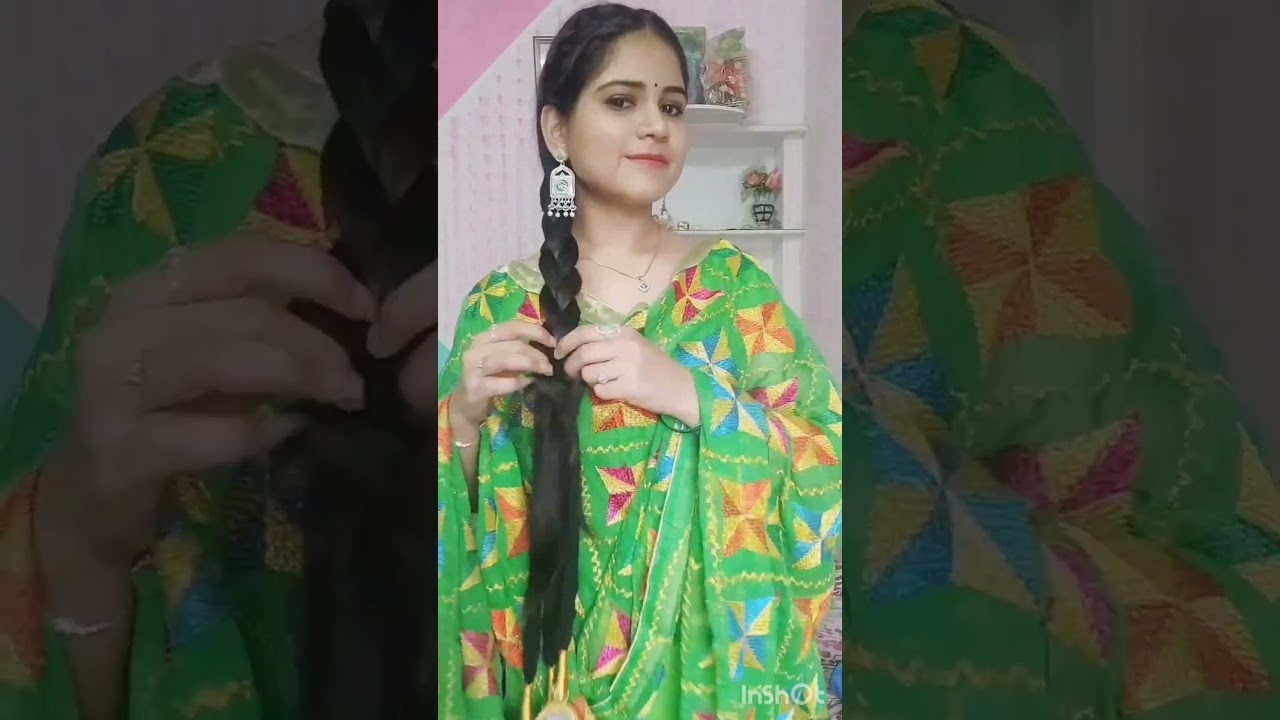 Punjabi Paranda hairstyle 