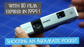 Shooting an agfamatic 1008 pocket with 110 film expired in 1994