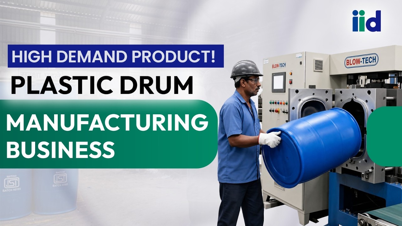 Plastic Drum Manufacturing Business in India | Complete Factory Setup Guide #startupindia