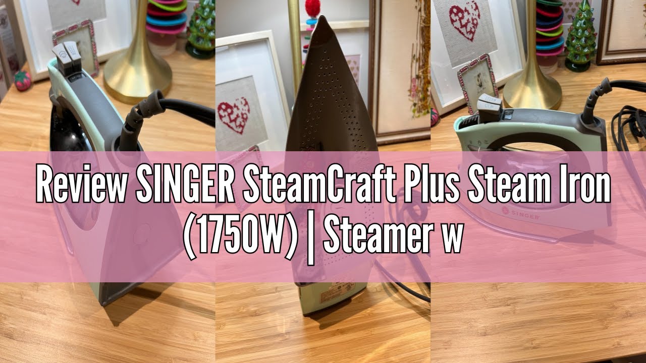 Review SINGER SteamCraft Plus Steam Iron (1750W) | Steamer with Stainless Steel Plate, OnPoint Preci