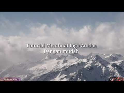 Tutorial Membuat logo adidas | Corel draw
