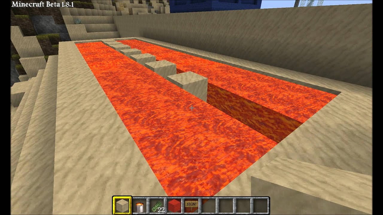 Lava Drawbridge in Minecraft