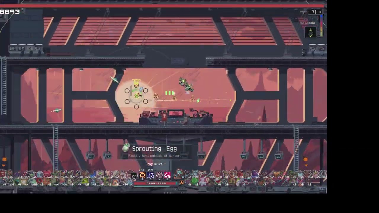 the letter G (aka providence beaten by only holding G)