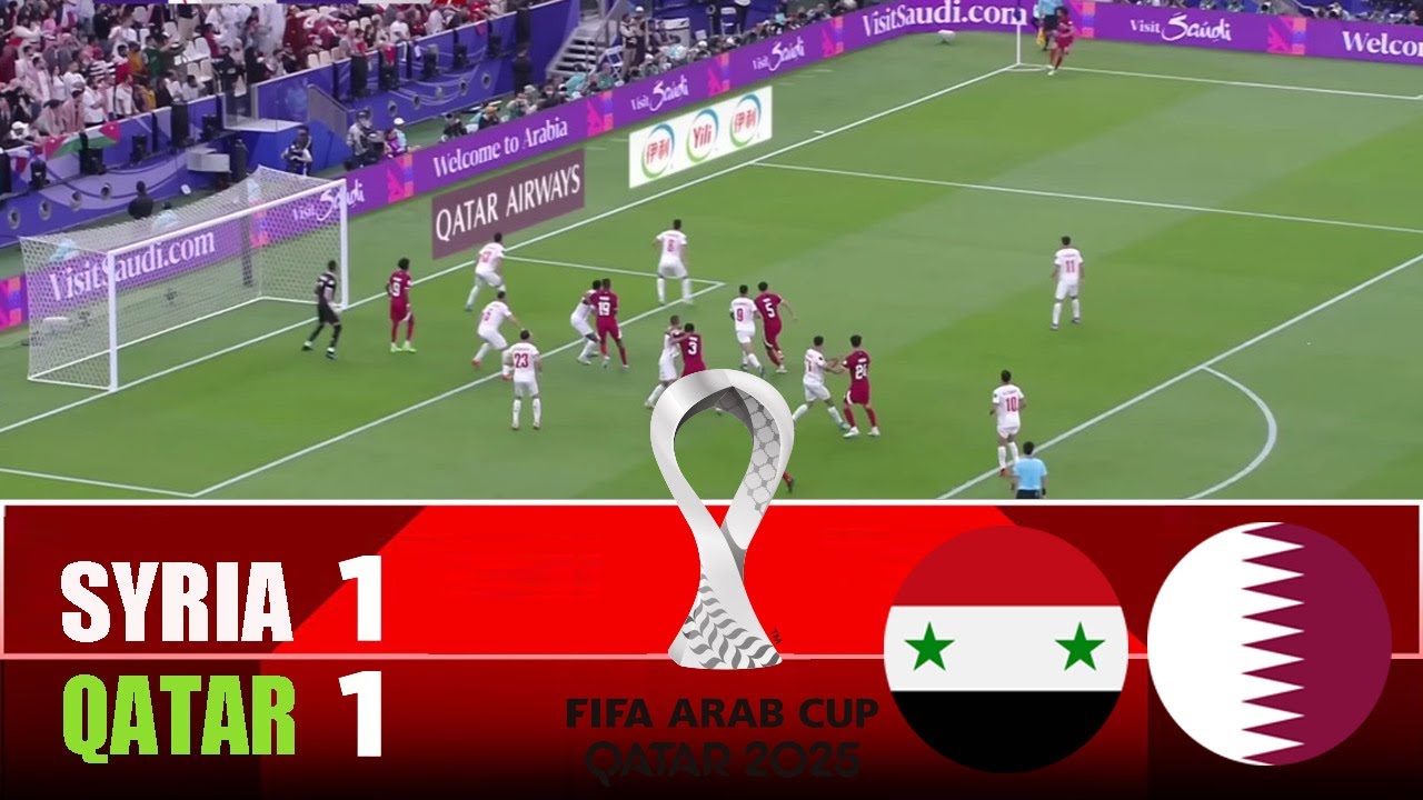 SYRIA vs QATAR 1-1 | 2025 FIFA Arab Cup Qatar | Match Highlights