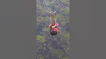 1st time Zipline experience as a Bangladeshi in zhangjiajie Grand canyon . #zhangjiajie