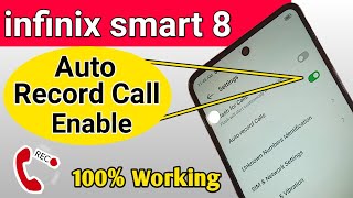 infinix smart 8 auto call record setting // call recording setting screenshot 5