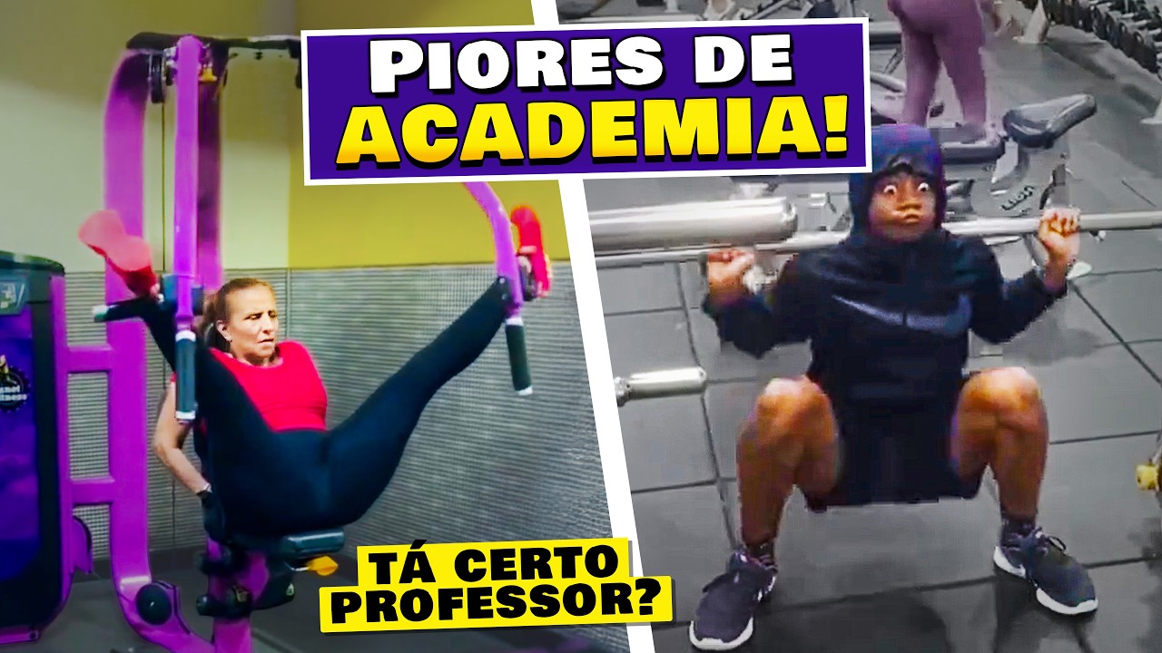 Os PIORES Momentos na Academia 🏋️‍♀️💪